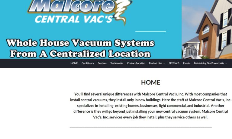 Malcore Central Vac's, Inc.