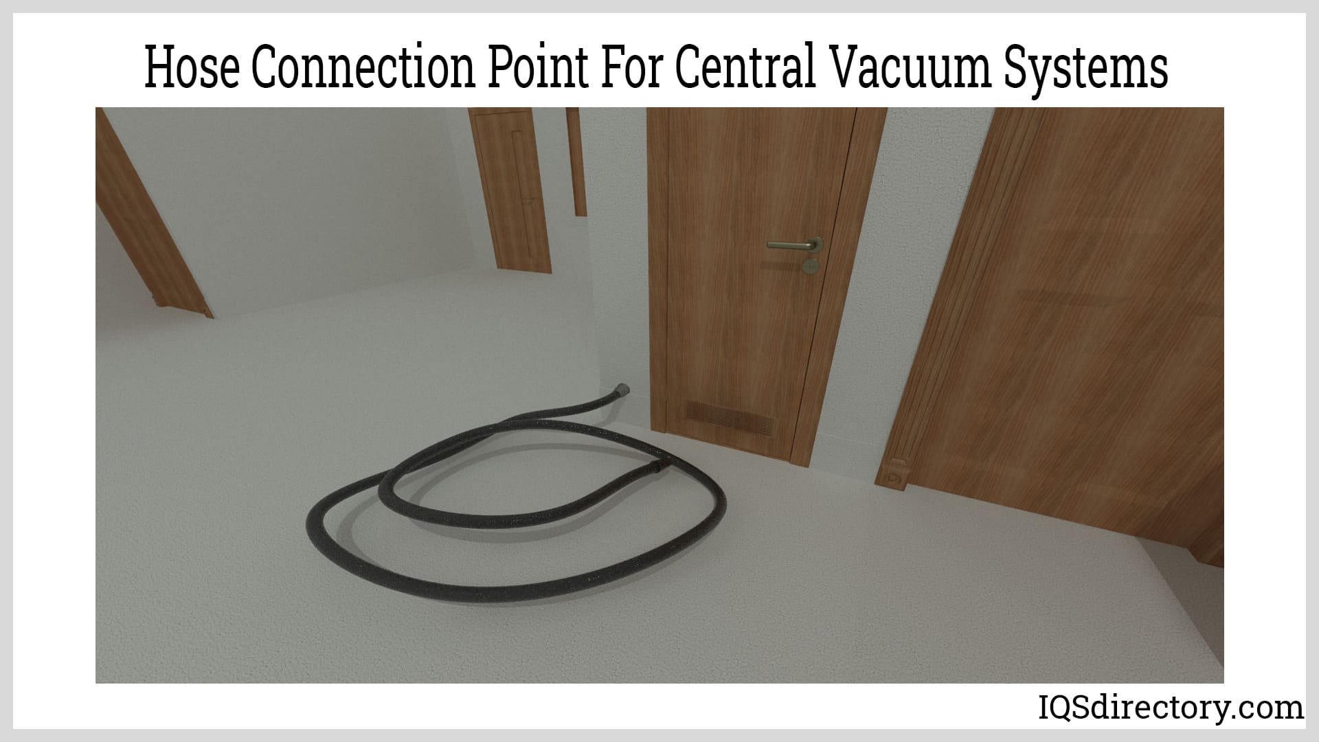 Hose Connection Point For Central Vacuum Systems